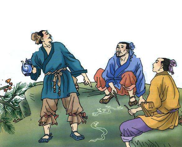 古文,画蛇添足,最后一句终亡其酒,亡的读音